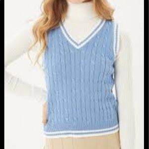 NWT Brandy Melville John Galt blue sweater vest great by itself or layered